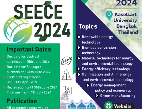 The International Conference on Sustainable Energy and Environmental Technology for Circular Economy (SEECE-2024), Bangkok, Thailand